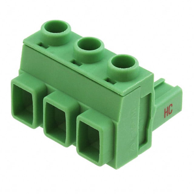 1714281 TERM BLOCK PLUG 3POS STR 7.62MM