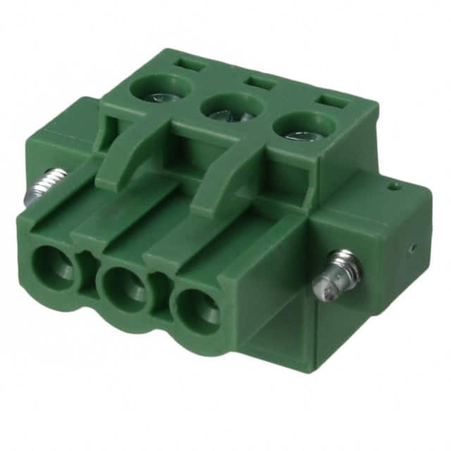 TJ0371570000G TERM BLOCK PLUG 3POS STR 5MM