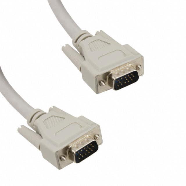 AK3760-3-R CABLE ASSY HD15 SHLD BEIGE 3M