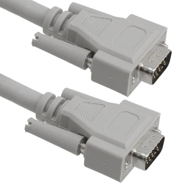 AK3760X-3-R CABLE ASSY HD15 SHLD BEIGE 3M