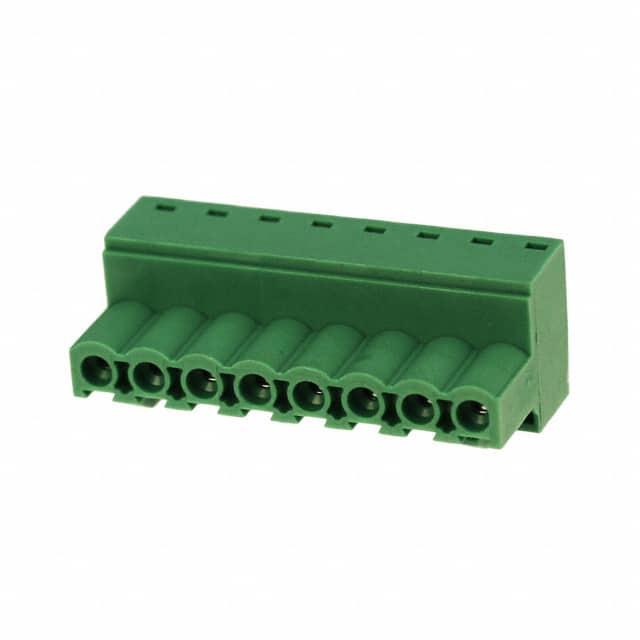 TJ0851560000G TERM BLOCK PLUG 8POS STR 5.08MM