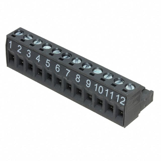 0395300112 TERM BLOCK PLUG 12POS STR 5.08MM
