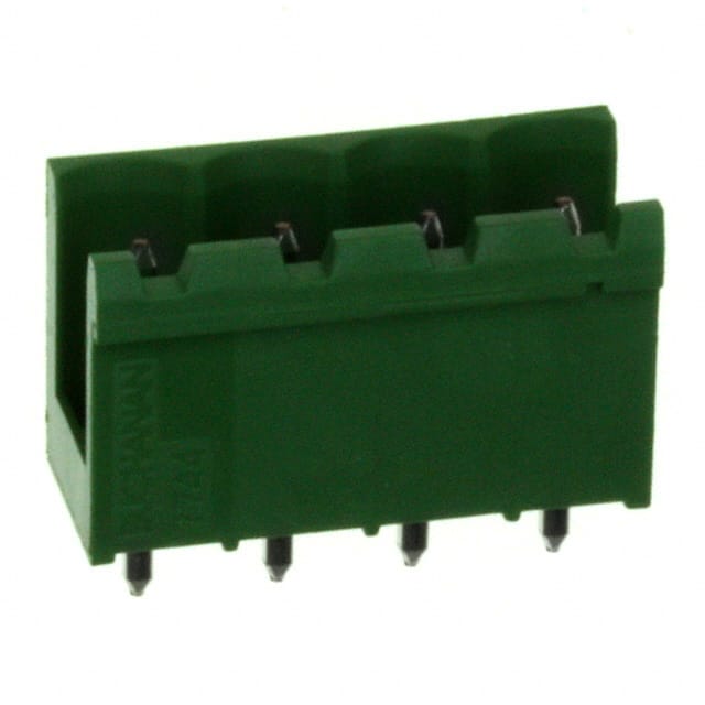 282822-4 TERM BLOCK HDR 4POS VERT 5MM