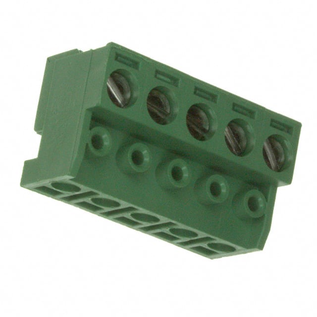 282830-5 TERM BLOCK PLUG 5POS 90DEG 5MM