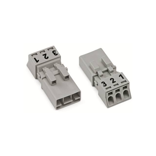 890-253 PLUG 3-POLE, GRAY