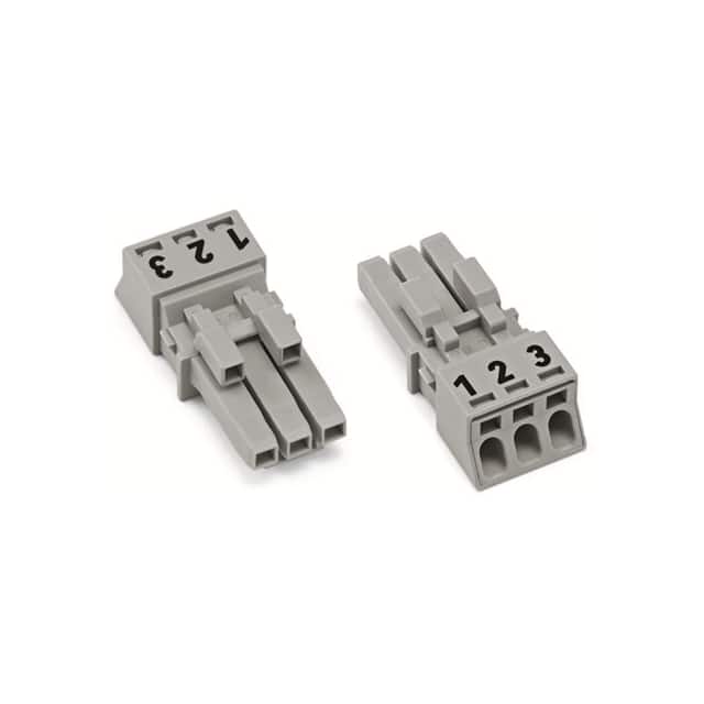 890-243 SOCKET 3-POLE, GRAY