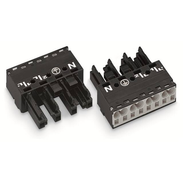 770-204 SOCKET 4-POLE, BLACK