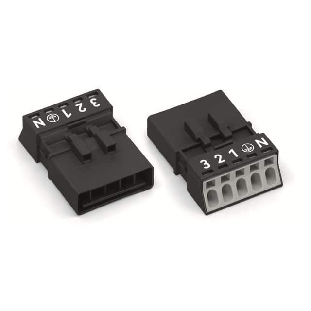 890-215 PLUG 5-POLE; BLACK