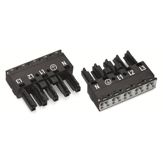 770-205 SOCKET 5-POLE; BLACK