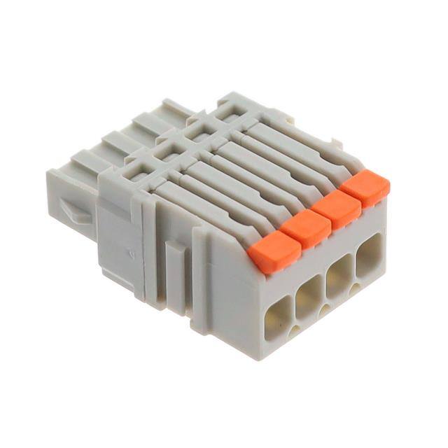 2734-1104/327-000 TERM BLOCK PLUG 4POS LEVER 14-26