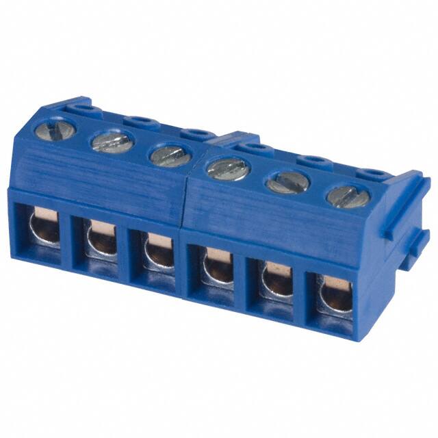 ED130/6DS TERM BLOCK PLUG 6POS 90DEG 5MM