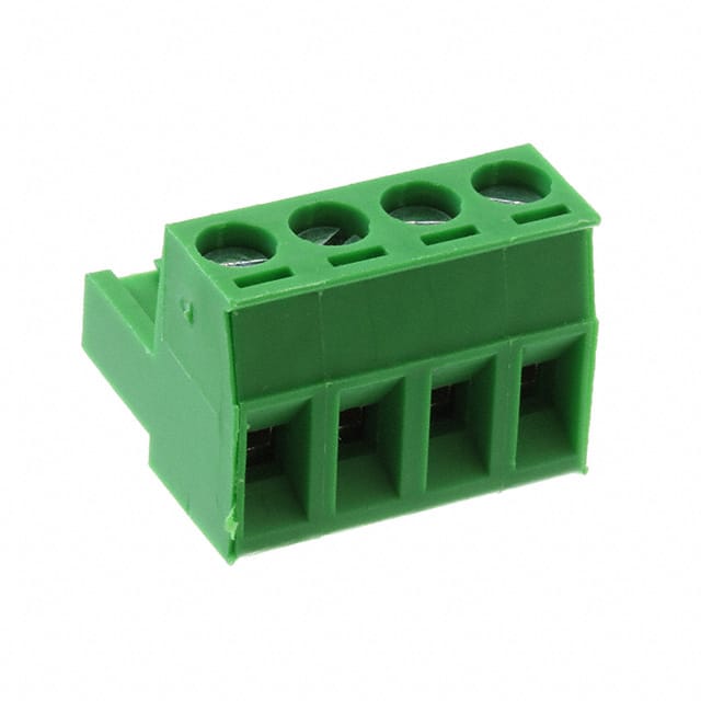 37.004 PCB PLUG 4P 5.08MM HORZ 15A GRN