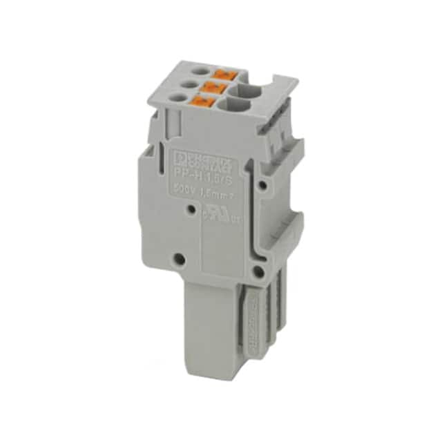 3212523 TERM BLOCK PLUG 3POS STR