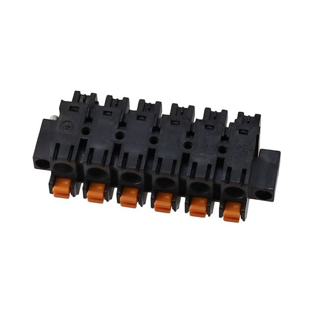 1227490000 TERM BLOCK PLUG 6POS STR 7.62MM