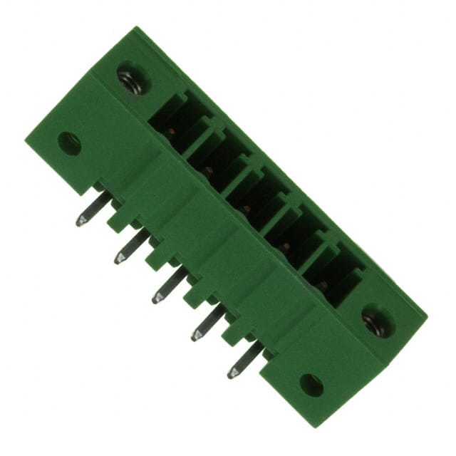 284541-5 TERM BLOCK HDR 5POS 90DEG 3.81MM