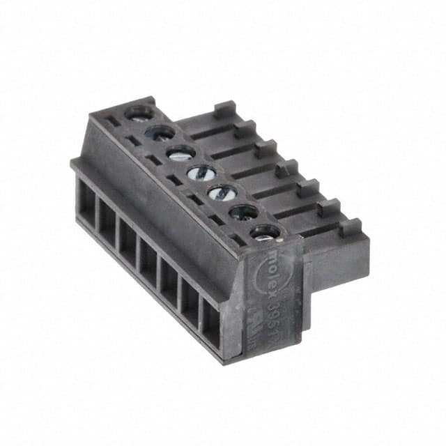 0395100007 TERM BLOCK PLUG 7POS STR 3.81MM