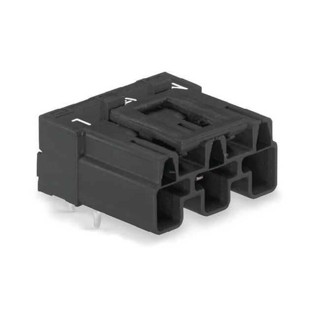 770-813/011-000 PLUG FOR PCBS ANGLED 3-POLE, BLA