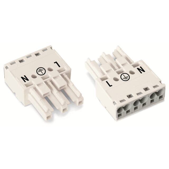 770-223 SOCKET 3-POLE; WHITE