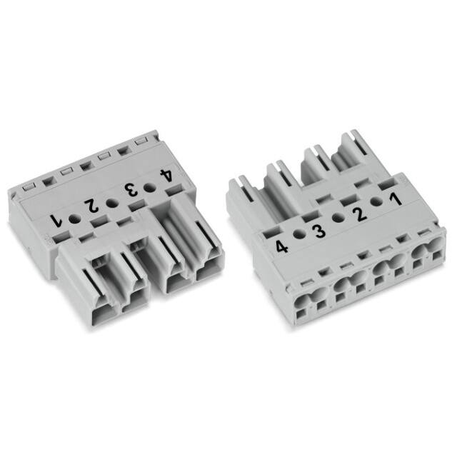 770-254 PLUG 4-POLE, GRAY