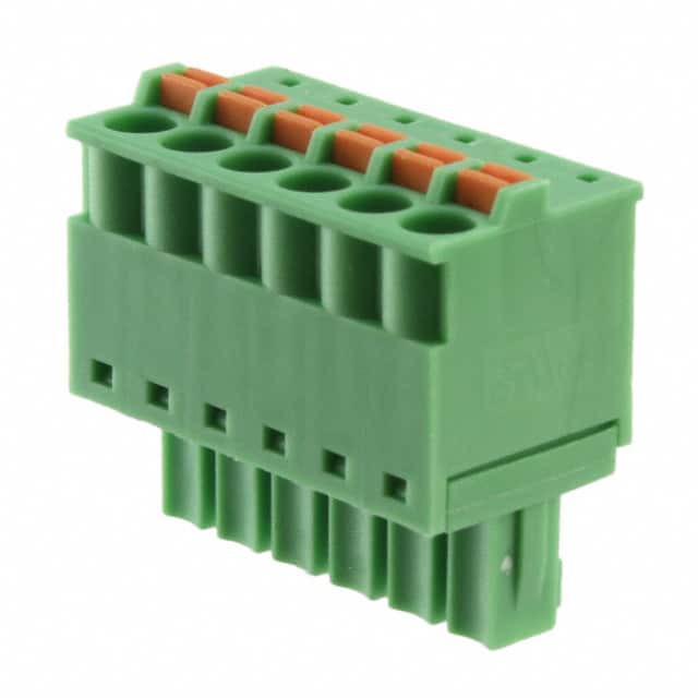 691368300006B TERM BLOCK PLUG 6POS STR 3.81MM