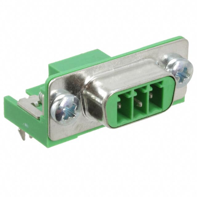 1689336 CONN D-TYPE RCPT 3POS R/A SLDR