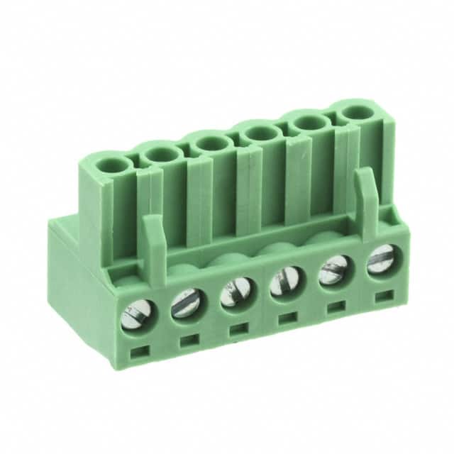 TJ0671560000G TERM BLOCK PLUG 6POS STR 5MM