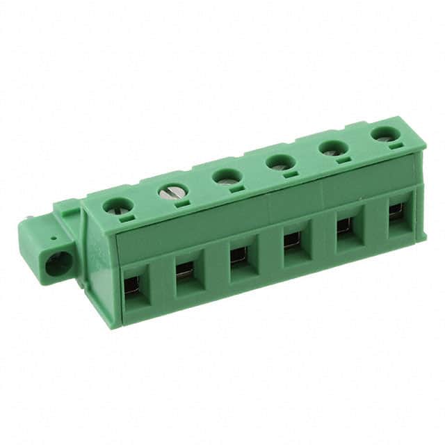1908127 TERM BLOCK PLUG 6POS STR 7.62MM