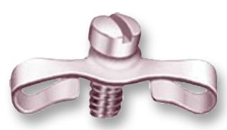 D20420-12 D20420-12 is a Cinch D-Sub jackscrew accessory with a slotted design, 4-40 thread, and 7.14mm length. It features a clip for use with D-Sub backshells.
