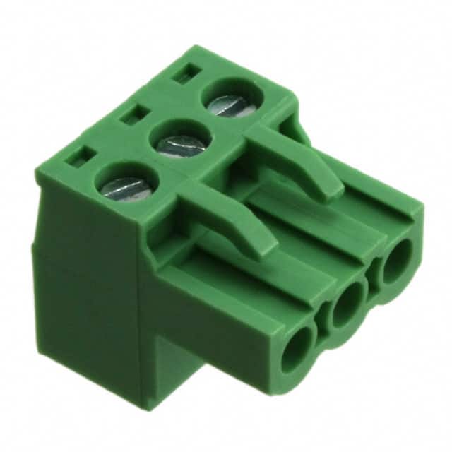 TJ0371560000G TERM BLOCK PLUG 3POS STR 5MM