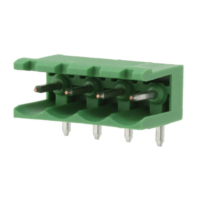 282812-4 TERM BLOCK HDR 4POS 90DEG 5MM