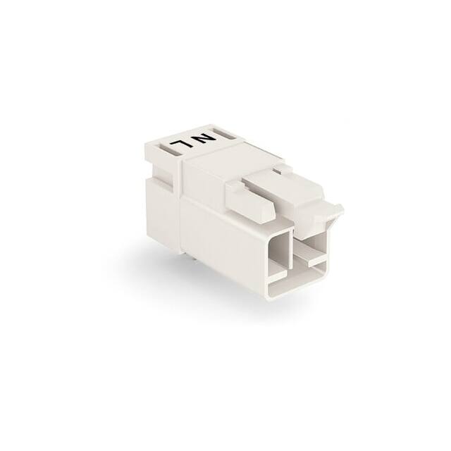 890-832/011-000 PLUG FOR PCBS ANGLED 2-POLE, WHI