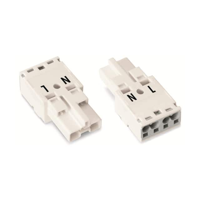 770-232 PLUG 2-POLE, WHITE