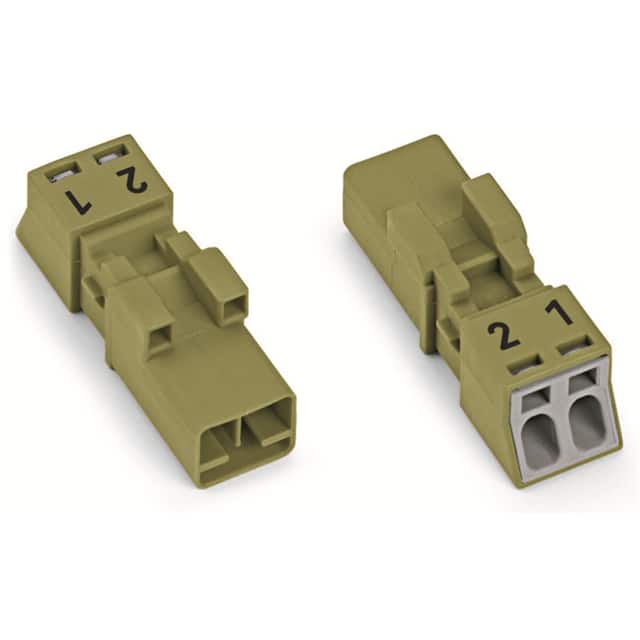 890-272 PLUG 2-POLE, LIGHT GREEN