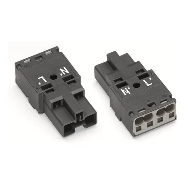770-1172 PLUG 2-POLE, DARK GRAY