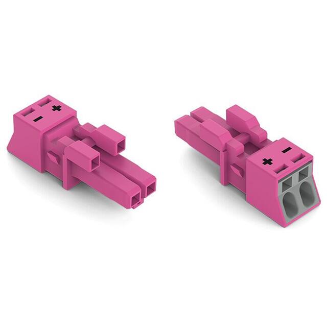 890-282/082-000 SOCKET 2-POLE, PINK