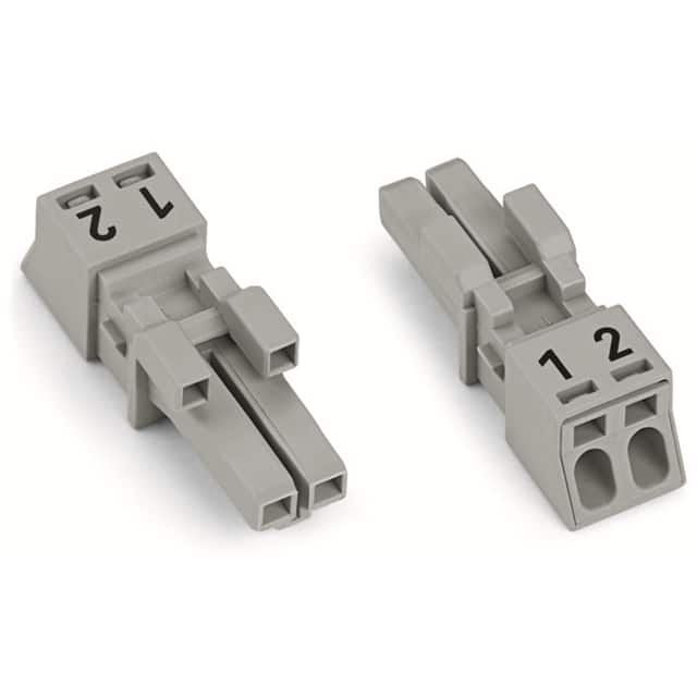 890-242 SOCKET 2-POLE, GRAY