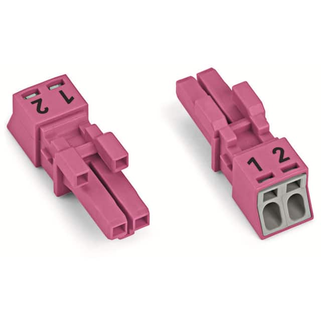 890-282 SOCKET 2-POLE, PINK