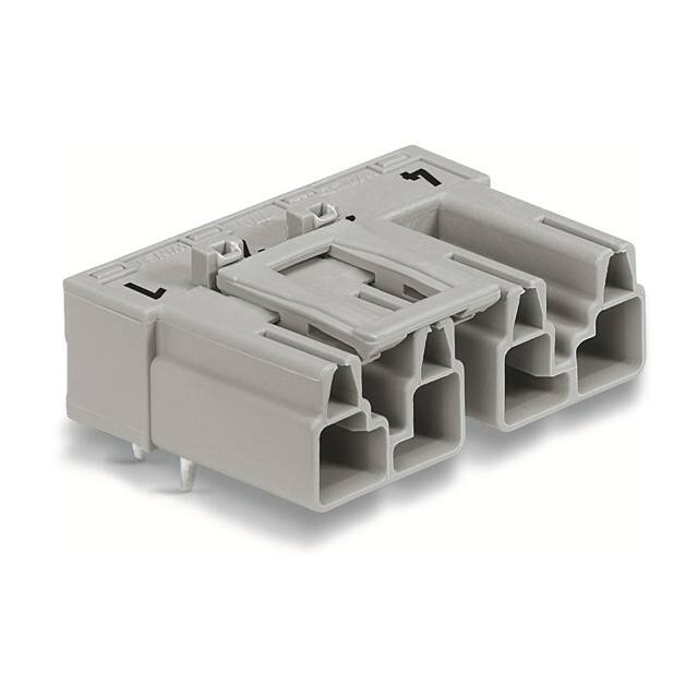 770-854/011-000 PLUG FOR PCBS ANGLED 4-POLE, GRA
