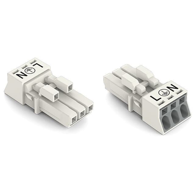 890-223 SOCKET 3-POLE, WHITE