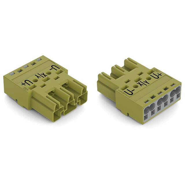 770-273/071-000 PLUG 3-POLE, LIGHT GREEN
