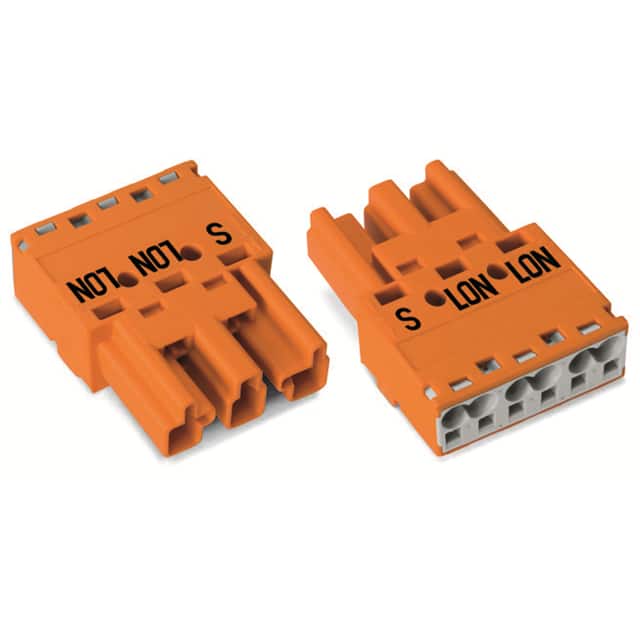 770-1353 PLUG 3-POLE, ORANGE