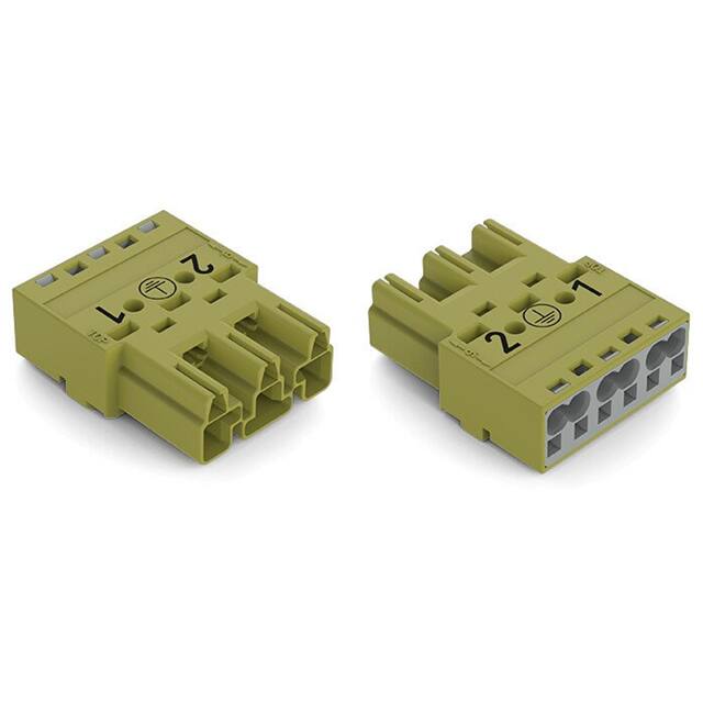 770-273/073-000 PLUG 3-POLE, LIGHT GREEN
