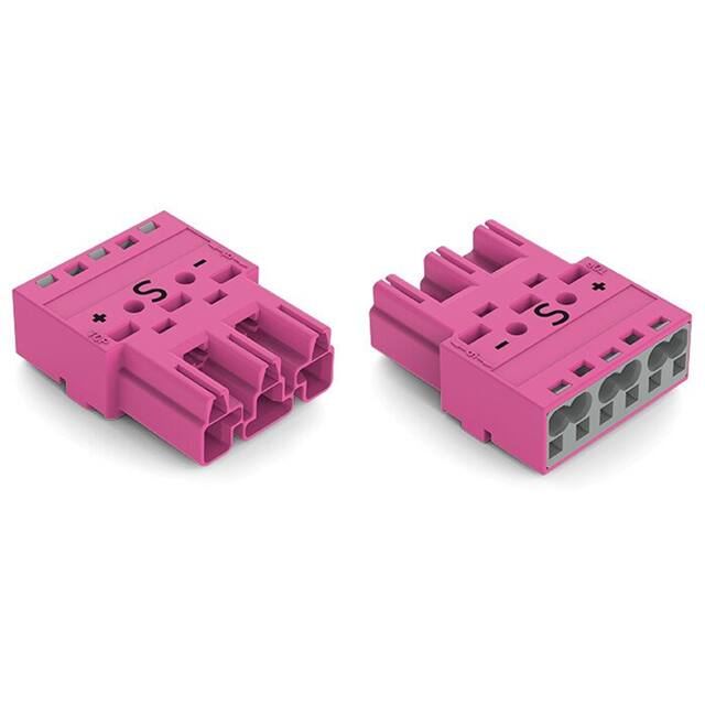 770-293/082-000 PLUG 3-POLE, PINK