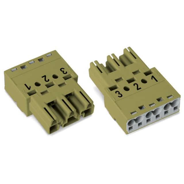 770-273 PLUG 3-POLE, LIGHT GREEN