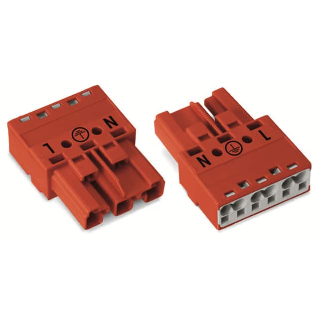 770-1313 PLUG 3-POLE, RED