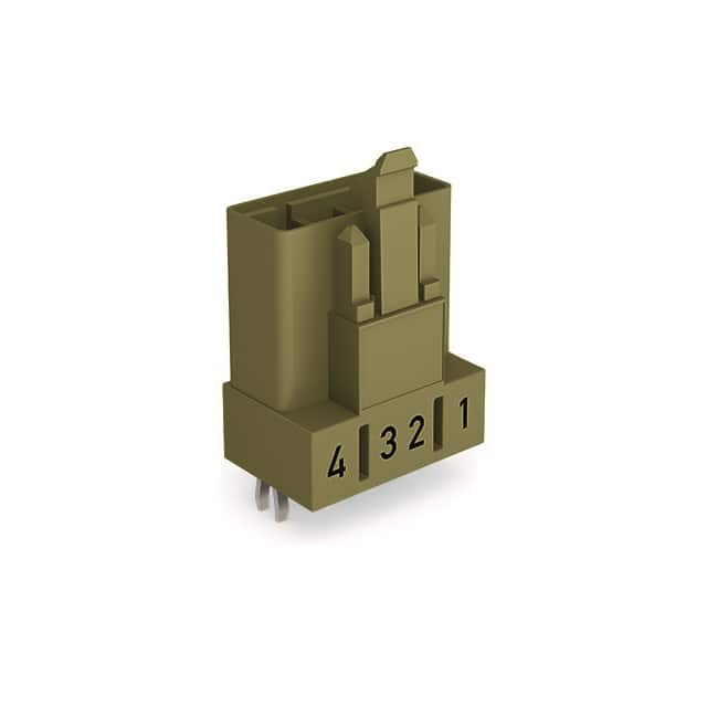 890-874 PLUG FOR PCBS STRAIGHT 4-POLE