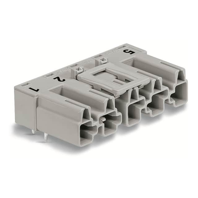 770-855/011-000/064-000 PLUG FOR PCBS ANGLED 5-POLE, GRA