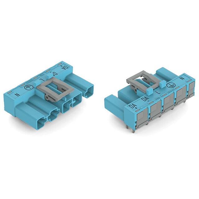 770-3115/011-000 PLUG FOR PCBS ANGLED 5-POLE, BLU