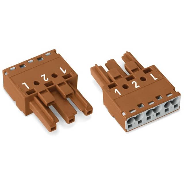 770-1363 SOCKET 3-POLE, BROWN