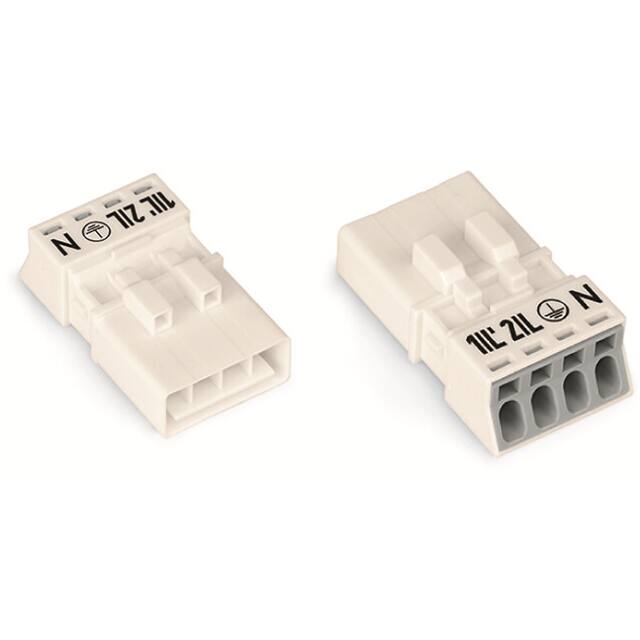 890-234 PLUG 4-POLE, WHITE